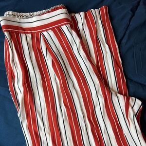 LOFT Red and White Striped Garment